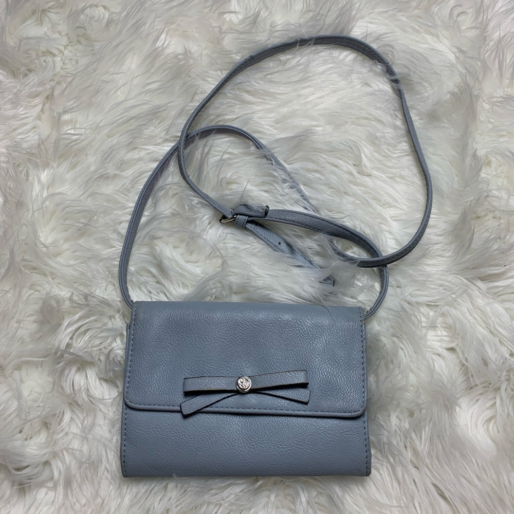 Nine West Handbag Crossbody Pocketbook Blue Purse